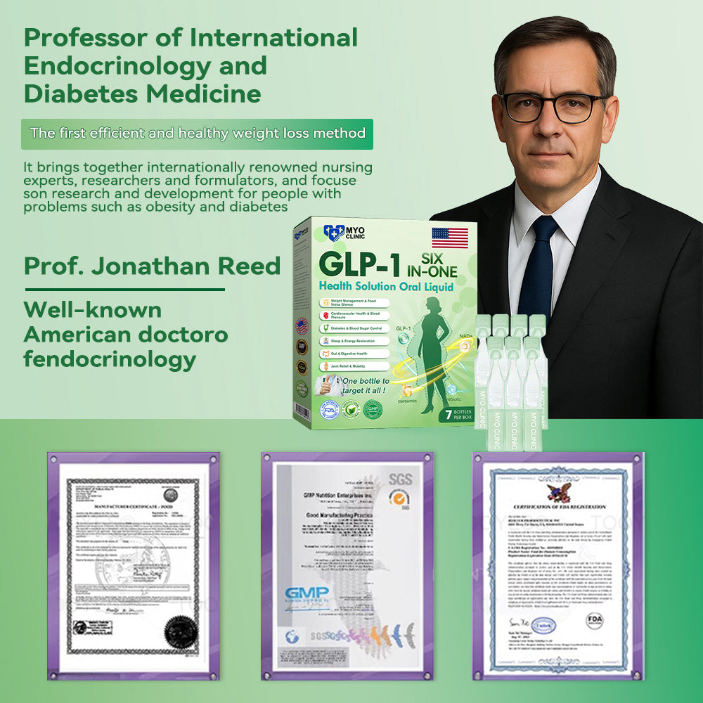 🇺🇸Official Store | Myo Clinic GLP-1 SIX-IN-ONE Health Solution Oral Liquid (Just once a day, visible changes in 7 days) For obesity, cardiovascular health, diabetes, sleep apnea, Gut Health, joint issues, and more