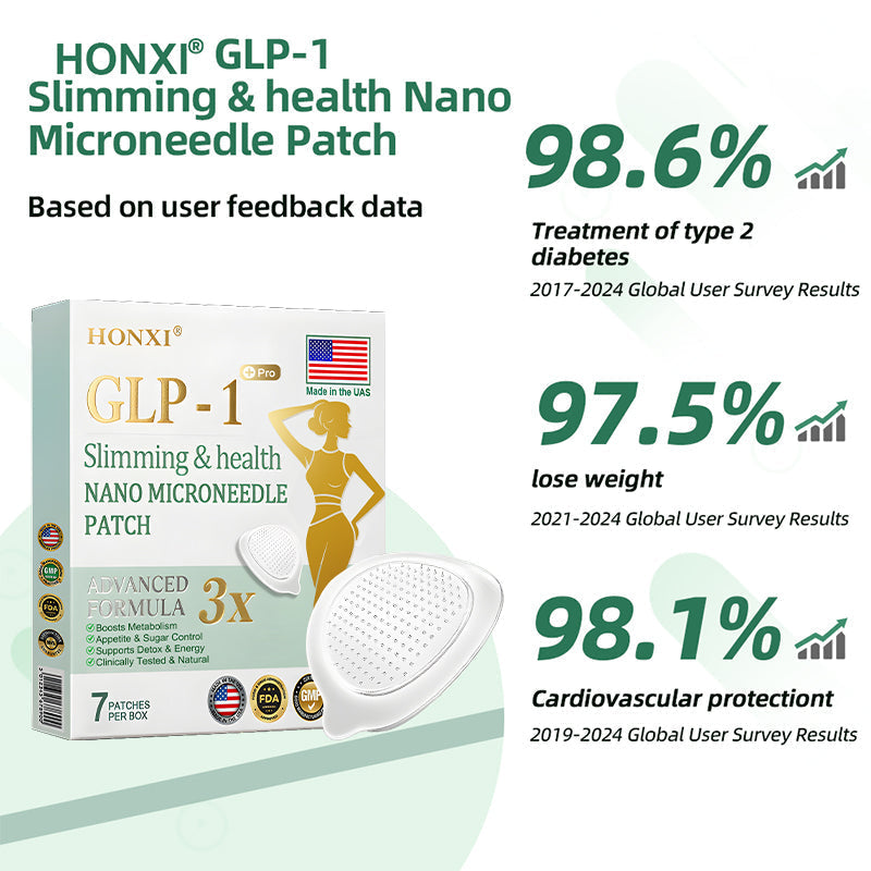 Honxi® Slimming & health NANO MICRONEEDLE PATCH 👩⚕️Suitable for obesity, cardiovascular diseases, diabetes, sleep apnea, high cholesterol and blood lipids, joint problems, and various other conditions