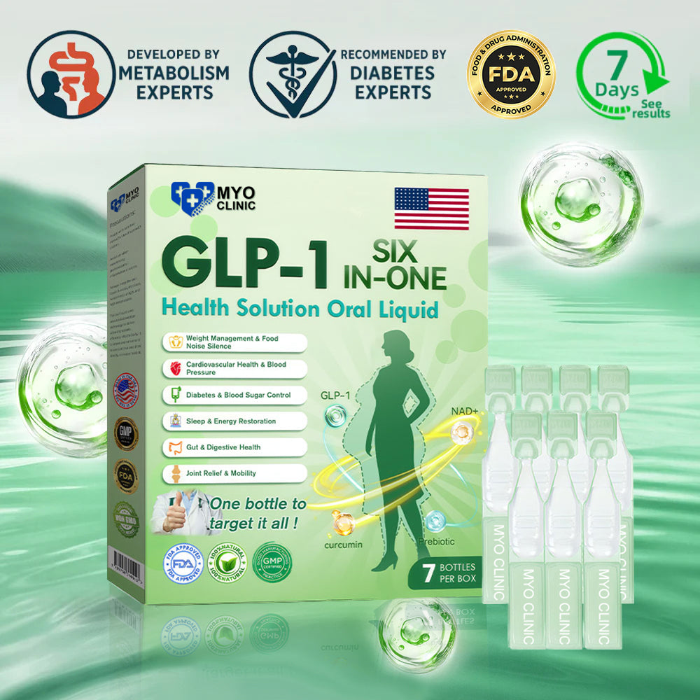 🇺🇸Official Store | Myo Clinic GLP-1 SIX-IN-ONE Health Solution Oral Liquid (Just once a day, visible changes in 7 days) For obesity, cardiovascular health, diabetes, sleep apnea, Gut Health, joint issues, and more