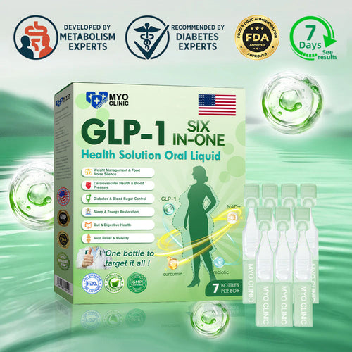 🇺🇸Official Store | Myo Clinic GLP-1 SIX-IN-ONE Health Solution Oral Liquid (Just once a day, visible changes in 7 days) For obesity, cardiovascular health, diabetes, sleep apnea, Gut Health, joint issues, and more