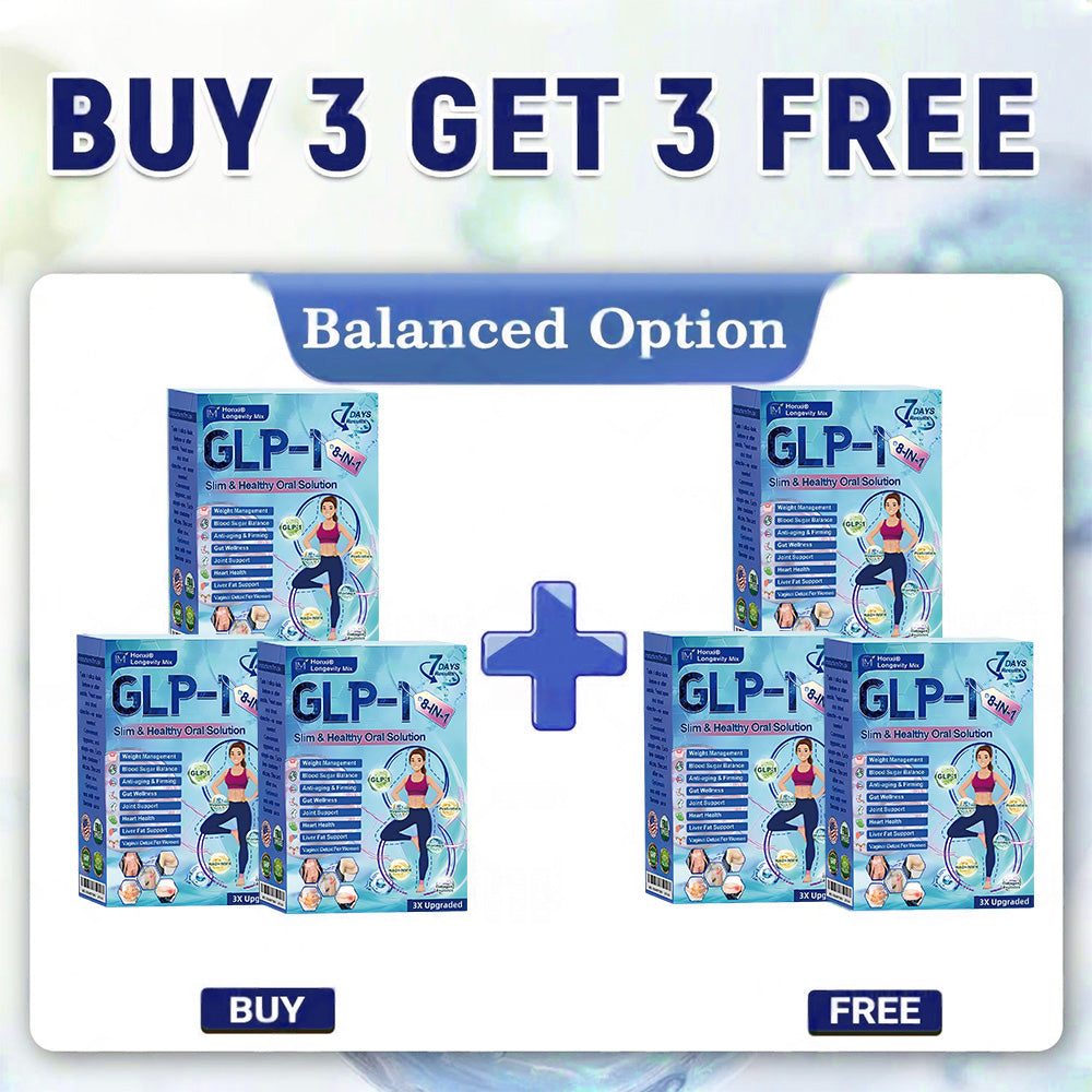 Official Store | Honxi® Longevity GLP-1 8-in-1 Slim & Healthy Oral Solution(Once a day, visible results in 7 days) Supports obesity, cardiovascular health, diabetes, sleep apnea, gut health, joint issues, while also firming the skin and boosting energy