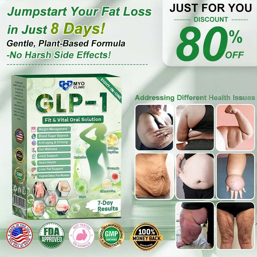 🚀MyoClinic GL𝐏-1 8-𝒊𝒏-1 𝙁𝙞𝙩 & 𝙑𝙞𝙩𝙖𝙡 𝖮𝗋𝖺𝗅 𝙎𝙤𝙡𝙪𝙩𝙞𝙤𝙣  (𝑱𝒖𝒔𝒕 𝒐𝒏𝒄𝒆 𝒂 𝒅𝒂𝒚, 𝒗𝒊𝒔𝒊𝒃𝒍𝒆 𝒄𝒉𝒂𝒏𝒈𝒆𝒔 𝒊𝒏 7 𝒅𝒂𝒚𝒔) ✅ 𝑭𝒐𝒓 𝒐𝒃𝒆𝒔𝒊𝒕𝒚, 𝒄𝒂𝒓𝒅𝒊𝒐𝒗𝒂𝒔𝒄𝒖𝒍𝒂𝒓 𝒉𝒆𝒂𝒍𝒕𝒉, 𝒅𝒊𝒂𝒃𝒆𝒕𝒆𝒔, 𝒔𝒍𝒆𝒆𝒑 𝒂𝒑𝒏𝒆𝒂, 𝒈𝒖𝒕 𝒉𝒆𝒂𝒍𝒕𝒉, 𝒋𝒐𝒊𝒏𝒕 𝒊𝒔𝒔𝒖𝒆𝒔, 𝒂𝒏𝒅 𝒎𝒐𝒓𝒆