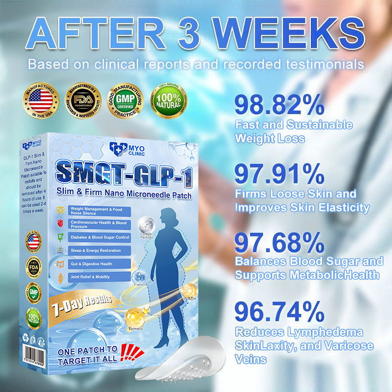 🇺🇸FDA Official Store | Myo Clinic GLP-1 Slim & Firm Nano Microneedle Patch with Collagen, Turmeric & Matrixyl 3000丨Obesity, Cardiovascular Disease, Diabetes, Sleep Apnea, Joint Problems and More