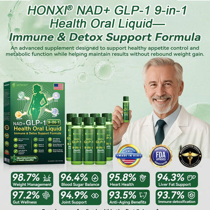 🇺🇸Official Store | HONXI® NAD+ GLP-1 Nine in One Health Oral Liquid(𝐉𝐮𝐬𝐭 𝐨𝐧𝐜𝐞 𝐚 𝐝𝐚𝐲, 𝐯𝐢𝐬𝐢𝐛𝐥𝐞 𝐜𝐡𝐚𝐧𝐠𝐞𝐬 𝐢𝐧 𝟕 𝐝𝐚𝐲𝐬） ✅ 𝐅𝐨𝐫 𝐨𝐛𝐞𝐬𝐢𝐭𝐲, 𝐜𝐚𝐫𝐝𝐢𝐨𝐯𝐚𝐬𝐜𝐮𝐥𝐚𝐫 𝐡𝐞𝐚𝐥𝐭𝐡, 𝐝𝐢𝐚𝐛𝐞𝐭𝐞𝐬, 𝐬𝐥𝐞𝐞𝐩 𝐚𝐩𝐧𝐞𝐚, 𝐆𝐮𝐭 𝐇𝐞𝐚𝐥𝐭𝐡, 𝐣𝐨𝐢𝐧𝐭 𝐢𝐬𝐬𝐮𝐞𝐬, 𝐚𝐧𝐝 𝐦𝐨𝐫𝐞