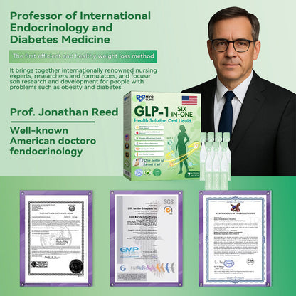 Official Store | Myo Clinic GLP-1 SIX-IN-ONE Health Solution Oral Liquid (Just once a day, visible changes in 7 days) For obesity, cardiovascular health, diabetes, sleep apnea, Gut Health, joint issues, and more