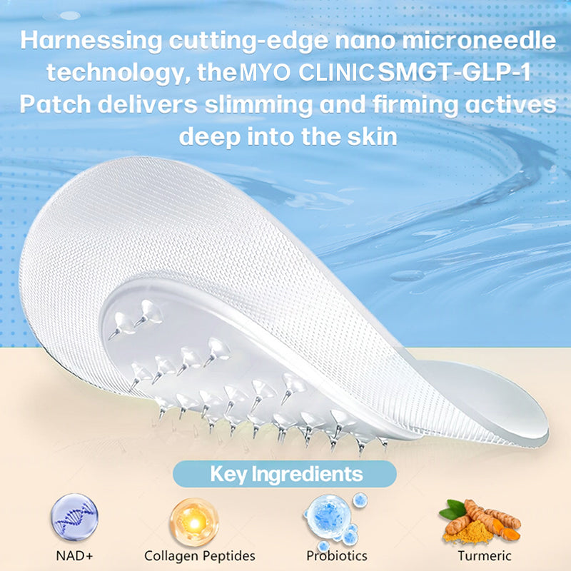🇺🇸FDA Official Store | Myo Clinic GLP-1 Slim & Firm Nano Microneedle Patch with Collagen, Turmeric & Matrixyl 3000丨Obesity, Cardiovascular Disease, Diabetes, Sleep Apnea, Joint Problems and More