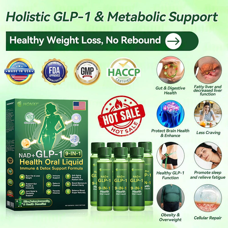 🇺🇸Official Store | HONXI® NAD+ GLP-1 Nine in One Health Oral Liquid(𝐉𝐮𝐬𝐭 𝐨𝐧𝐜𝐞 𝐚 𝐝𝐚𝐲, 𝐯𝐢𝐬𝐢𝐛𝐥𝐞 𝐜𝐡𝐚𝐧𝐠𝐞𝐬 𝐢𝐧 𝟕 𝐝𝐚𝐲𝐬） ✅ 𝐅𝐨𝐫 𝐨𝐛𝐞𝐬𝐢𝐭𝐲, 𝐜𝐚𝐫𝐝𝐢𝐨𝐯𝐚𝐬𝐜𝐮𝐥𝐚𝐫 𝐡𝐞𝐚𝐥𝐭𝐡, 𝐝𝐢𝐚𝐛𝐞𝐭𝐞𝐬, 𝐬𝐥𝐞𝐞𝐩 𝐚𝐩𝐧𝐞𝐚, 𝐆𝐮𝐭 𝐇𝐞𝐚𝐥𝐭𝐡, 𝐣𝐨𝐢𝐧𝐭 𝐢𝐬𝐬𝐮𝐞𝐬, 𝐚𝐧𝐝 𝐦𝐨𝐫𝐞
