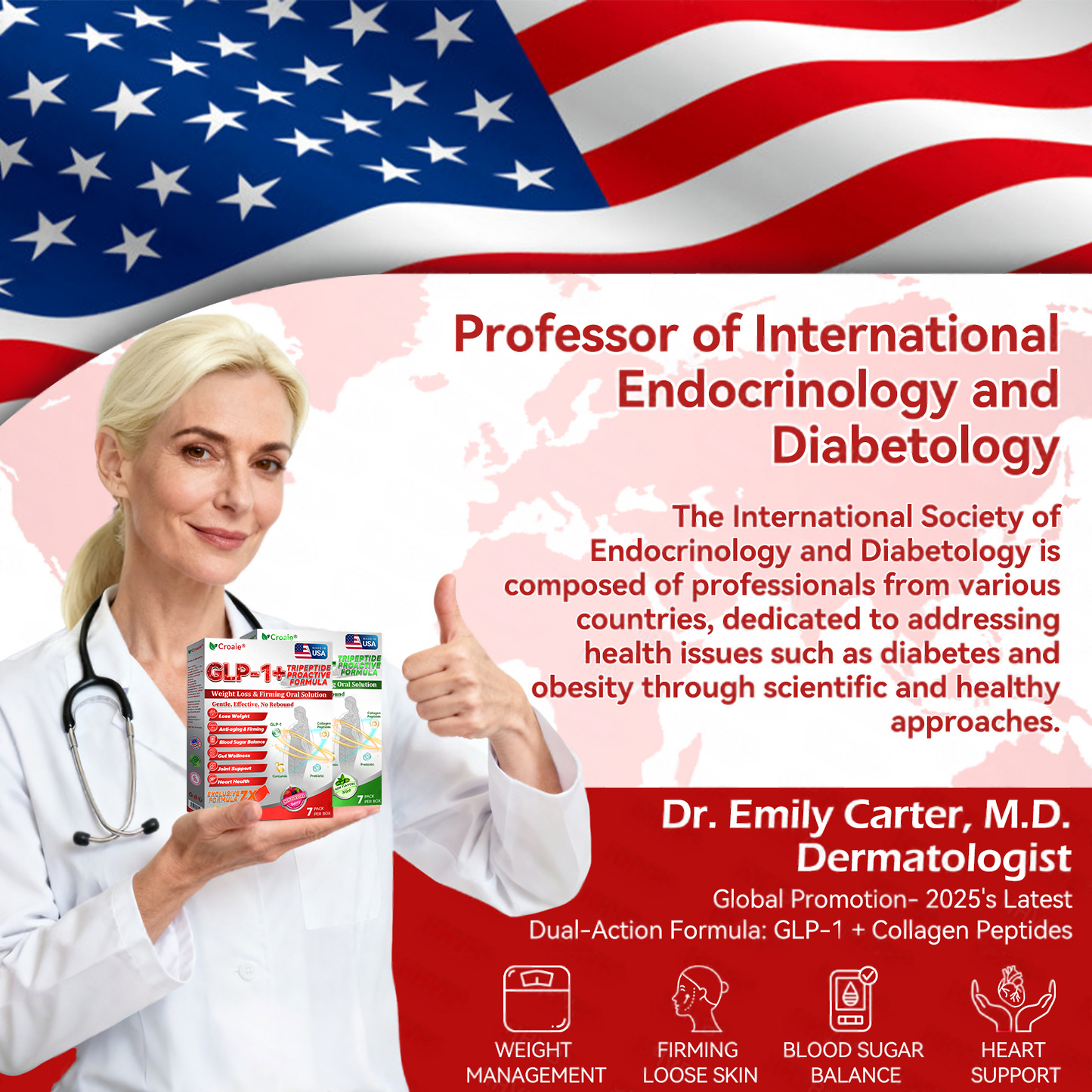 🌱 US Online | Croaie® GLP-1 + Collagen Peptides Weight Loss & Firming Oral Solution 💚💚 obesity, firms skin, cardiovascular disease, diabetes, sleep apnea, joint problems, and more