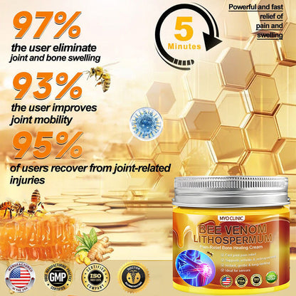 Myo Clinic BEE VENOM LITHOSPERMUM Pain-Relief Bone Healing Cream 👑(Specially for older adults)