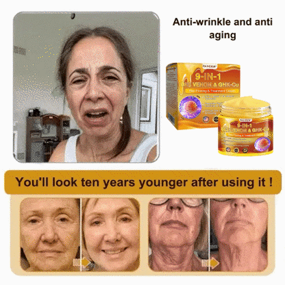 【Official Shop】RAINDEW® 9-IN-1 BEE VENOM & GHK-Cu Skin Firming & Treatment Cream Anti-aging, Hydrating, Skin Repair, Even Tone, Acne and Dark Spot Treatment, Wart and Mole Removal, Psoriasis Relief